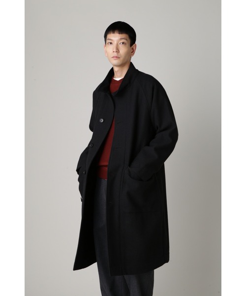 MHL.（エムエイチエル）の「BASIC WOOL MELTON（ステンカラーコート