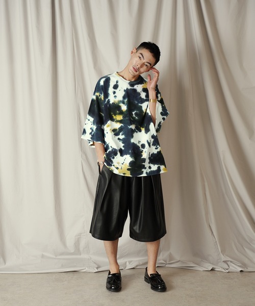 Aphlotus（アプロタス）の「タイダイ染 クルーネック H/S カットソー