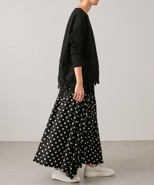 BEARDSLEY（ビアズリー）の「裾レースカットソー（Tシャツ/カットソー