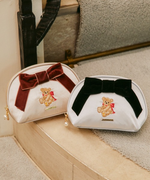 BEARシリーズ＞ベア刺繍ポーチ（ポーチ）｜JILL by JILL STUART