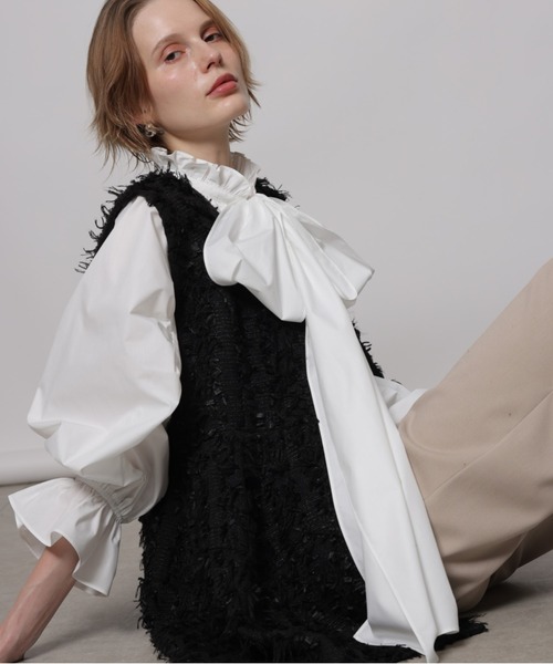 CADUNE（カデュネ）の「ビッグボウタイブラウス（シャツ/ブラウス