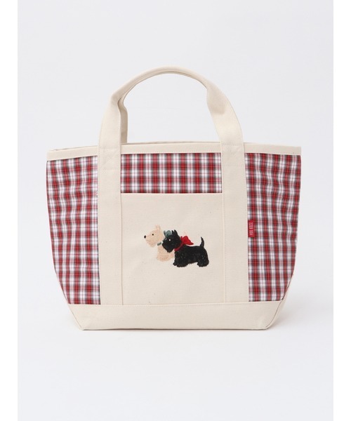 PINK HOUSE（ピンクハウス）の「スコッチテリア刺繍入りタータン