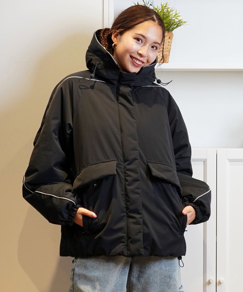 セール】adidas/アディダス パデッドジャケット 裏起毛 ルーズ