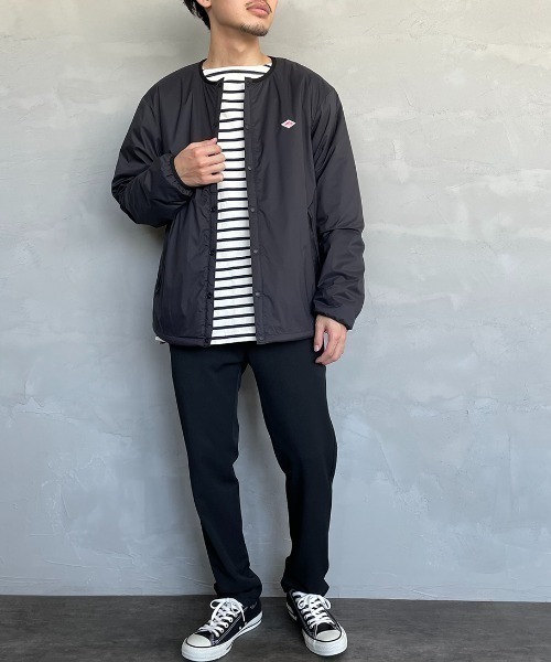 DANTON/ダントン] ナイロンタフタ インサレーションノーカラー