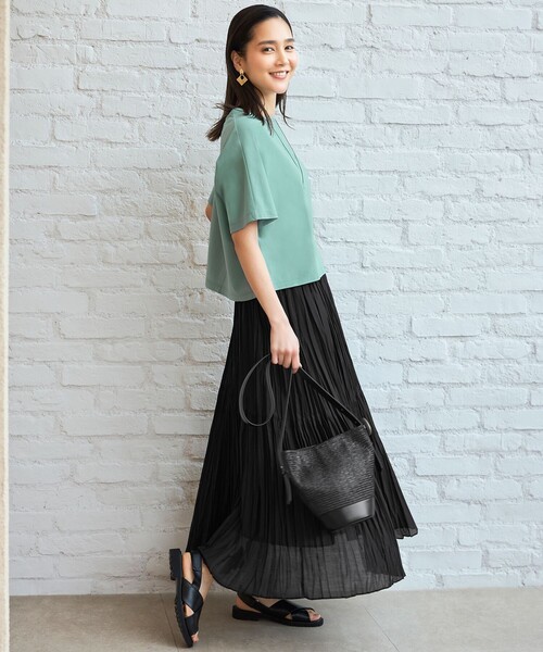 ハンドワッシャープリーツ スカート（スカート）｜自由区（ジユウク