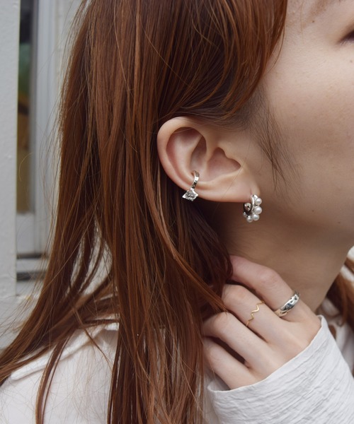 パールフープピアス（ピアス（片耳用））｜e.m.（イーエム）の