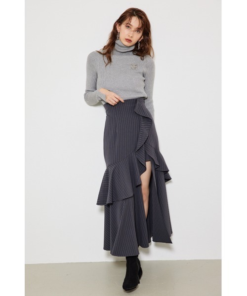 rienda（リエンダ）の「フリルスリットハイウエストスカートショート