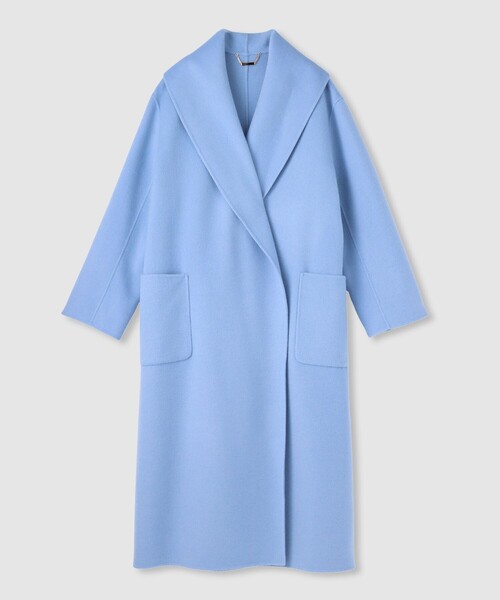 セール】カシミヤ混リバーショールコート（ステンカラーコート