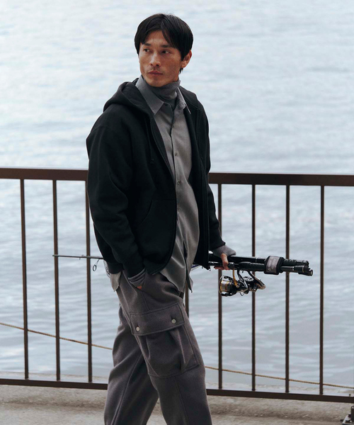 セール】【CHAMPION / チャンピオン】別注 SOLID ZIP SWEAT HOODIE