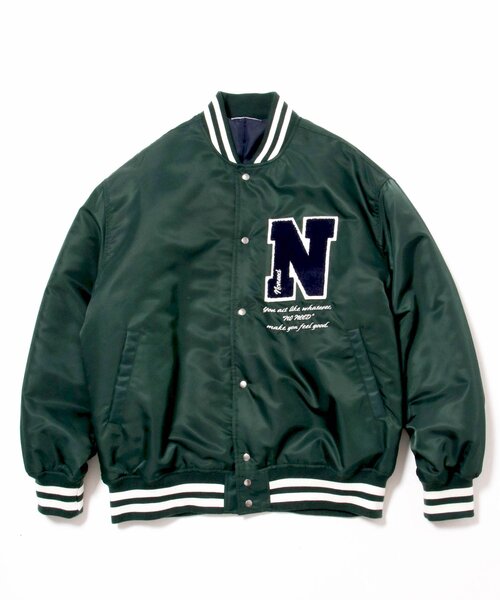 セール】ナイロンワッペンリブラインBIGスタジャン（スタジャン）｜NO