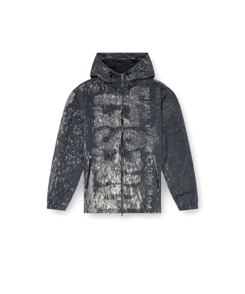 DIESEL（ディーゼル）の「メンズ ナイロンジャケット フーディー