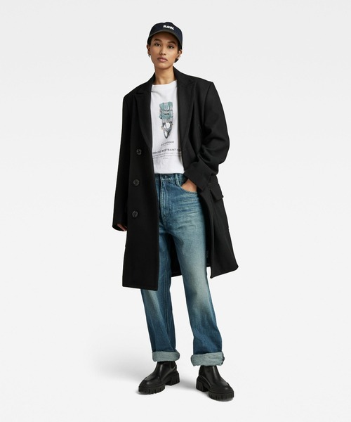 G-STAR（ジースター）の「BIKER WOOL LONG COAT/ライダース/ウール