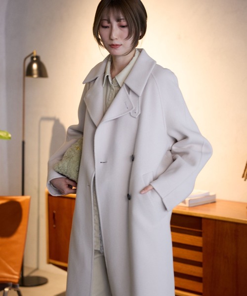 リバーダブルロングコート（ステンカラーコート）｜BABYLONE（バビロン