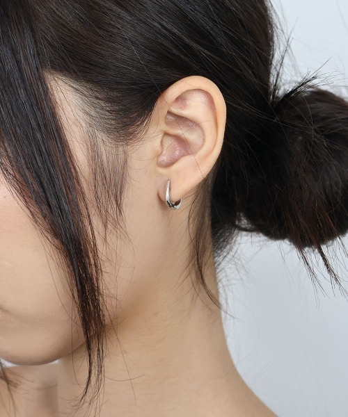 セール】ブラス ユニークデザイン ミニフープピアス（ピアス（両耳用