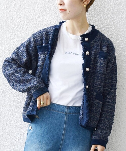 SHIPS any（シップス エニィ）の「SHIPS any: ツイーディー ニット