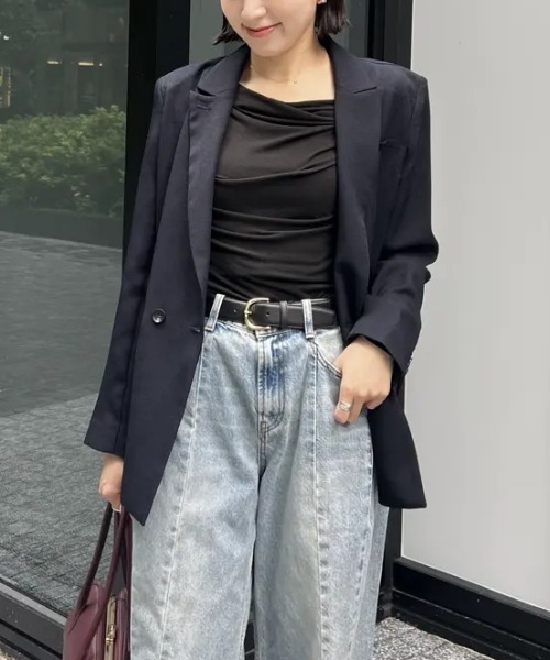 メッシュダブルジャケット（テーラードジャケット）｜anuans（ア