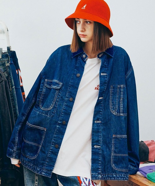 マ*イ様 RRL ネイビー ラウンドカラーカバーオール マ*イ様 RRL