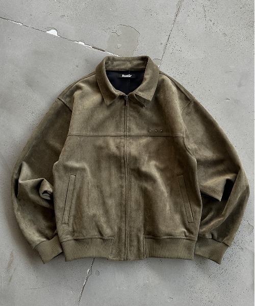 セール】FAKE SUEDE CROPPED JACKET／フェイクスウェードクロップド