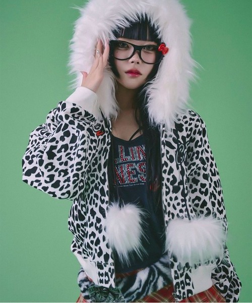 ヒョウ柄ジャケット ぎゃるのためのヒョウ柄ぱぁかぁ ガルフィー GALFY