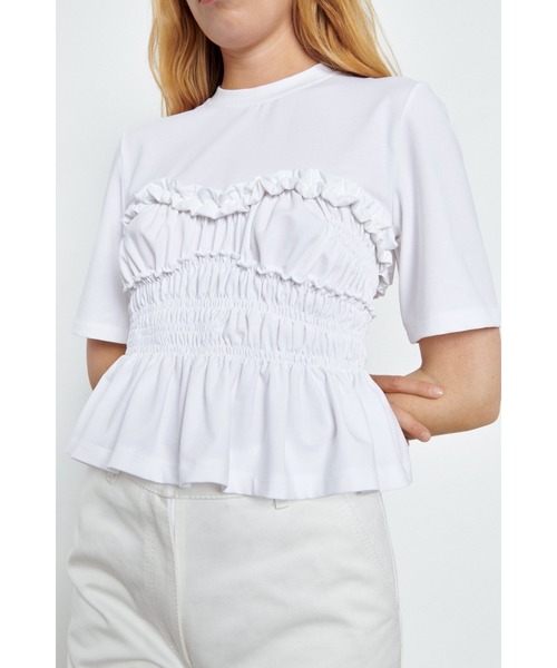 CECILIE BAHNSEN（セシリー バンセン）の「SHORT SLEEVE SMOCK T-SHIRT