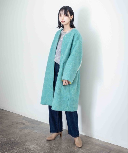 マーブルシャギーロングコート Eimee Law│Eimee Law & LHELBIE 公式