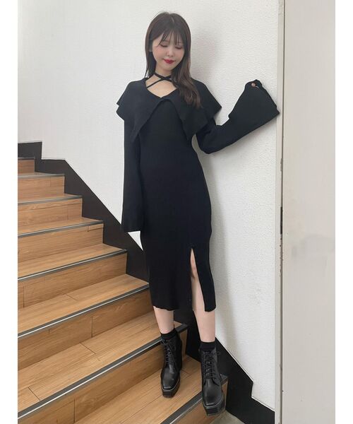 EATME（イートミー）の「オフショルニットワンピース（ワンピース