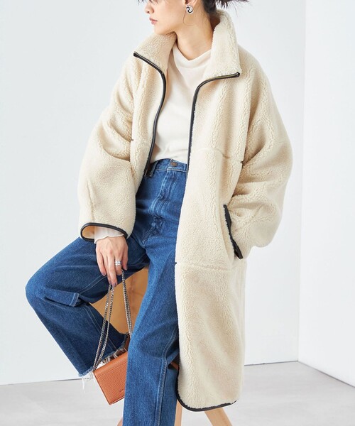 SHIPS（シップス）の「* 〈手洗い可能〉パイピング ドルマン ボア