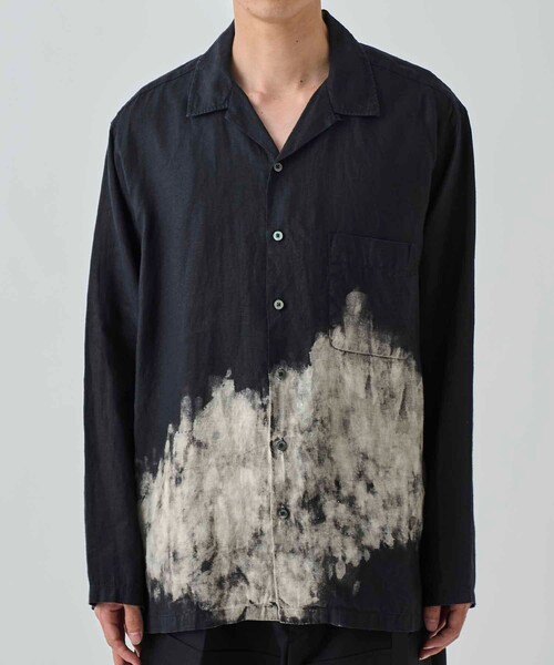 markaware（マーカウェア）の「HEMP SHIRTING OPEN COLLAR SHIRT L/S