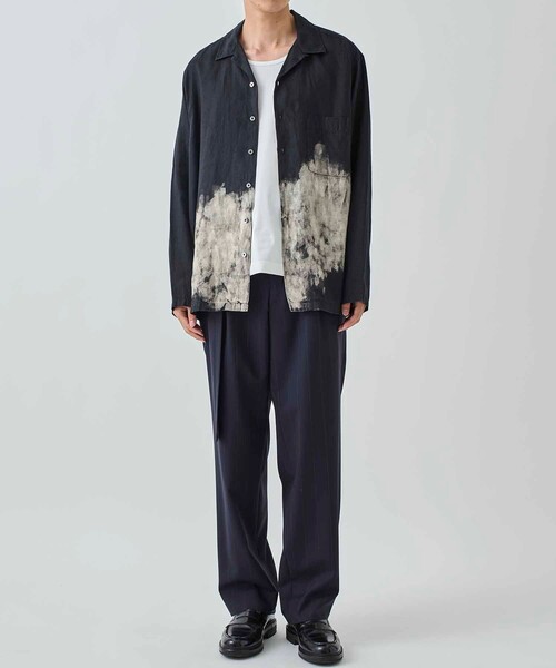 markaware（マーカウェア）の「HEMP SHIRTING OPEN COLLAR SHIRT L/S