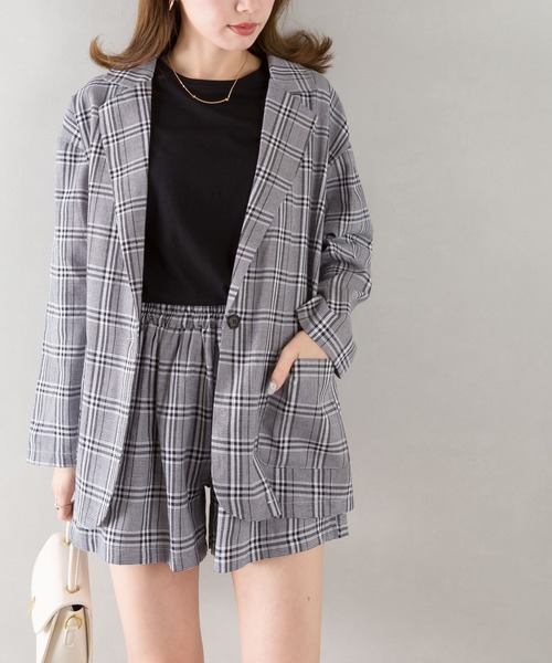 SpRay（スプレイ）の「グレンチェックセットアップ（セットアップ