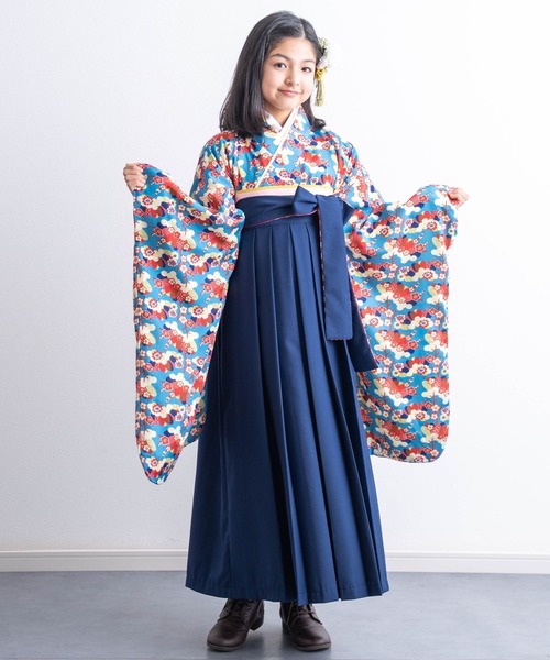 セール】【ZOZO限定カラー】小学校卒業式 簡単着付け 袴セット［15種の