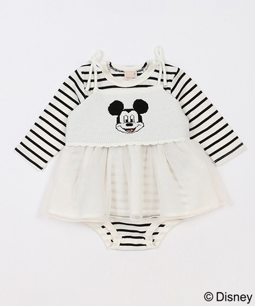 petit main（プティマイン）の「【Disney】ビスチェロンパースセット