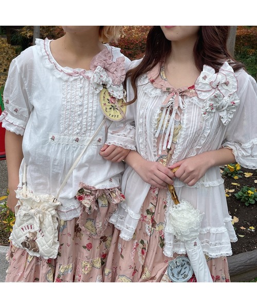 PINK HOUSE（ピンクハウス）の「レース使いブラウス（シャツ/ブラウス