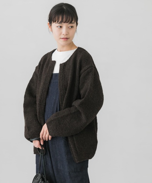 かぐれ（カグレ）の「ペルークルーネックカーディガン（カーディガン