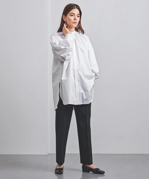 HYKE（ハイク）の「＜HYKE（ハイク）＞T/C ギャザー シャツ