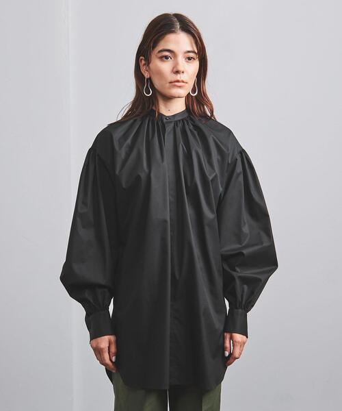 HYKE（ハイク）の「＜HYKE（ハイク）＞T/C ギャザー シャツ