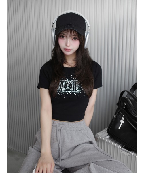 シャイニーDDロゴコンパクトTシャツ（Tシャツ/カットソー）｜Darich