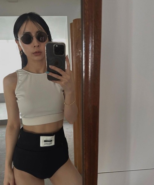 Ameri（アメリ）の「DOUBLE TAG TANK SWIM WEAR（水着）」 - WEAR