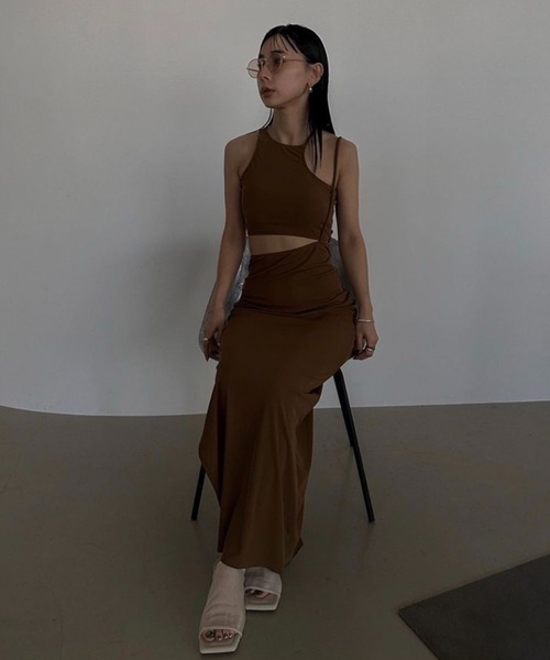 Ameri（アメリ）の「TRIO SUSPENDER SKIRT SWIM WEAR（水着）」 - WEAR