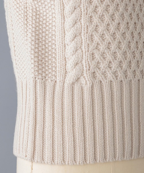 BLAMINK（ブラミンク）の「PRE カシミヤケーブルベスト（ニット
