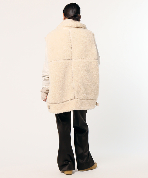 AP STUDIO（エーピーストゥディオ）の「【KURO/クロ】ボア B3 ベスト