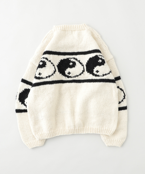 MacMahon Knitting Mills 】 +【Niche.】 Crew Neck Knit-Line YinYan