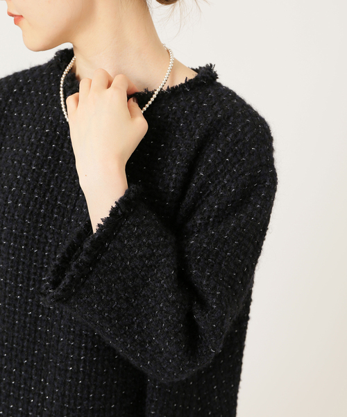 IENA（イエナ）の「＆NAVY ツイードワンピース（ワンピース）」 - WEAR