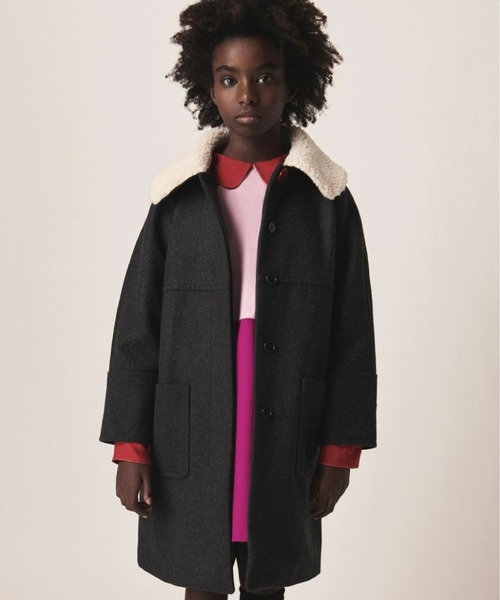 MARNI（マルニ）の「MARNI(マルニ)Kids & Junior ウールブレンドボア襟