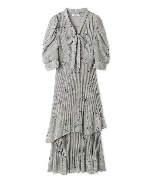 セール】Sustainableプリーツプリントワンピース（ワンピース