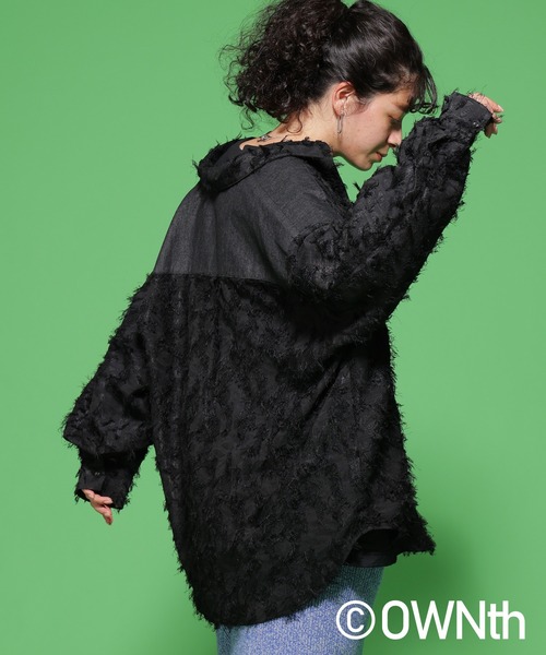 フリンジジャガードデニムヨークシャツ（シャツ/ブラウス）｜OWNth