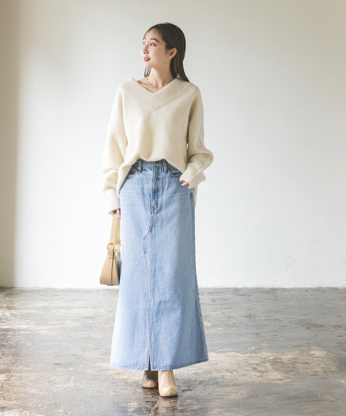 Noble（ノーブル）の「《追加》YAKワイドVネックニット（ニット