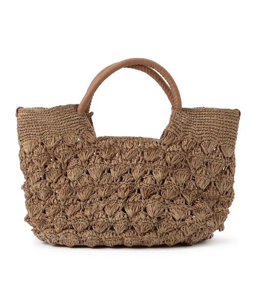 セール】A point etc CASSIE ラフィアトートバッグ（かごバッグ