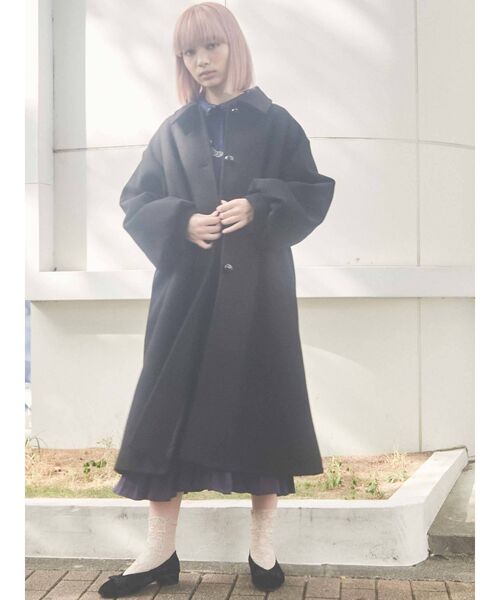 merry jenny（メリージェニー）の「ギャザースリーブAラインコート
