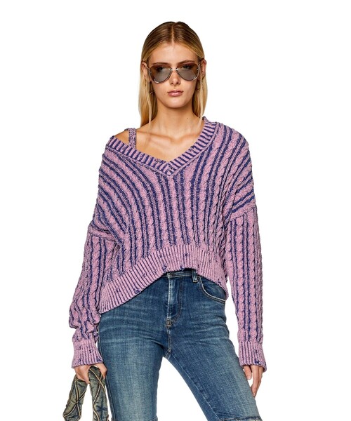 DIESEL（ディーゼル）の「レディース 長袖ニット トップス セーター